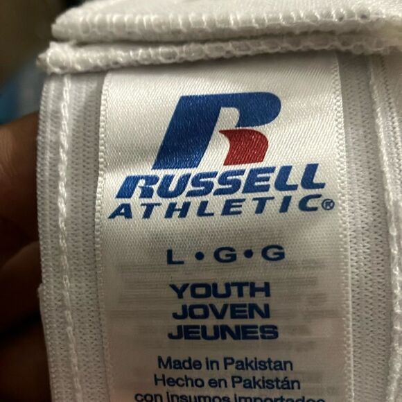 NWT RUSSELL ATHLETICS L Unisex Youth Knicker Baseball + Softball Pants -WHITE - Picture 3 of 9